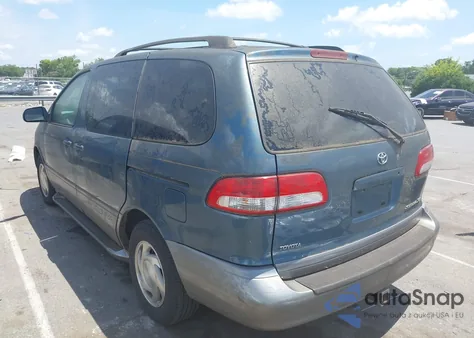 2002 Toyota Sienna Xle z USA, uszkodzony, nr VIN 4T3ZF13C52U440814